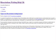 Tablet Screenshot of dissertationswritinghelpuk.bloggles.info